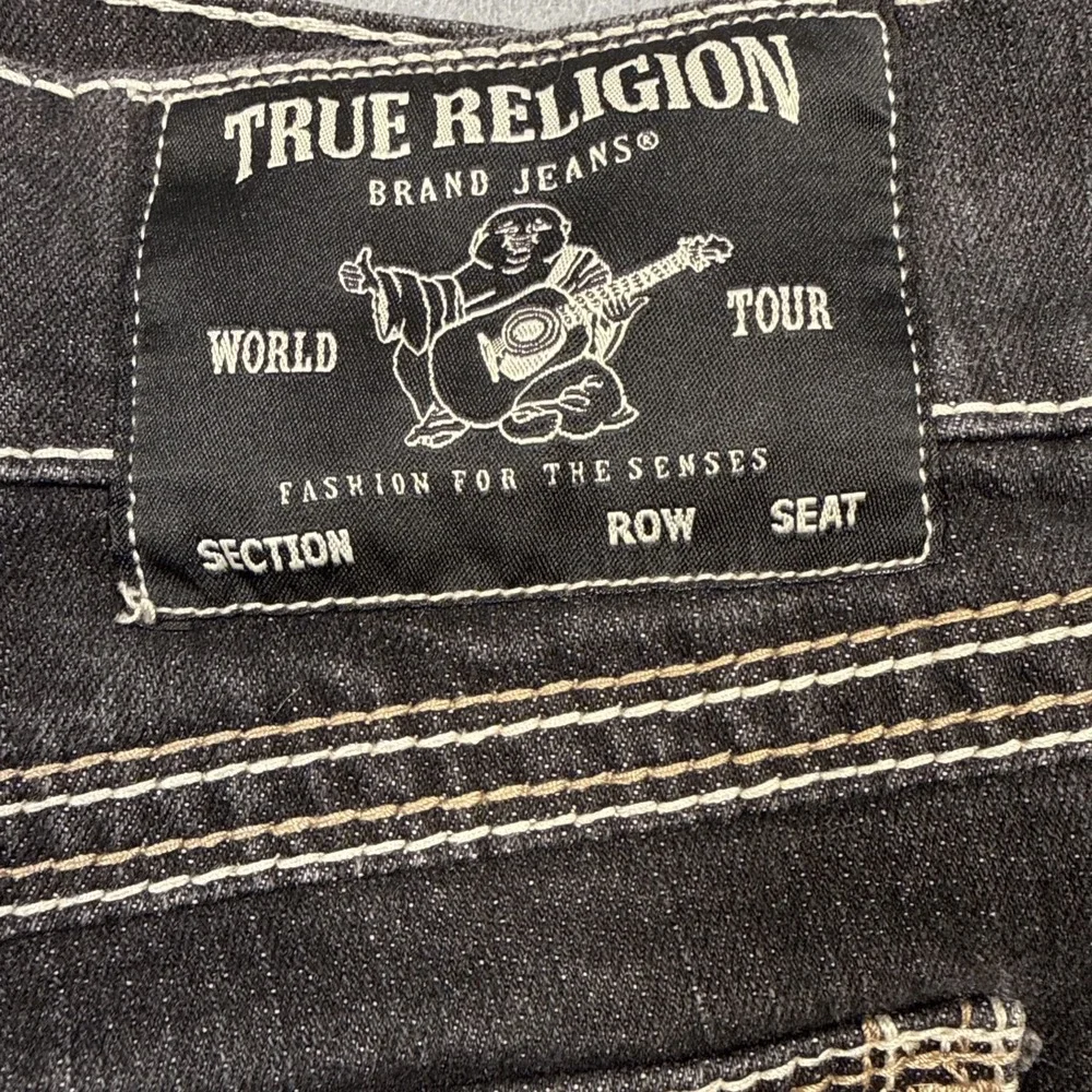 NWT TRUE RELIGION RICKY SN FLAP MENS 34x32 NWT CHLK GREY STYLE 108826